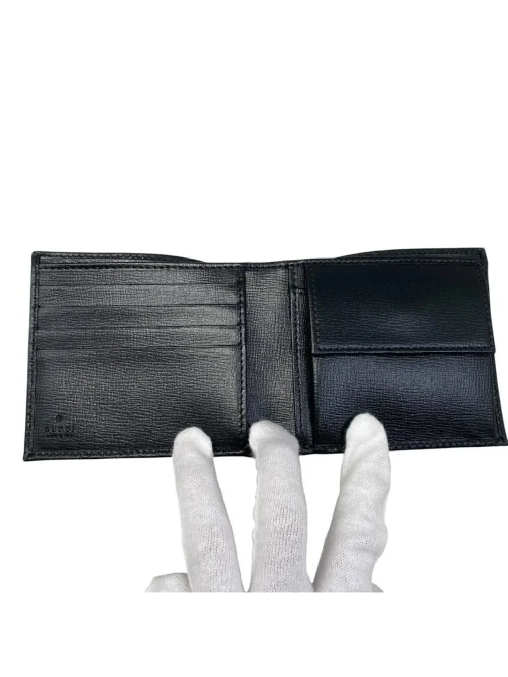 Gucci Bifold Wallet Interlocking G GG Supreme Black